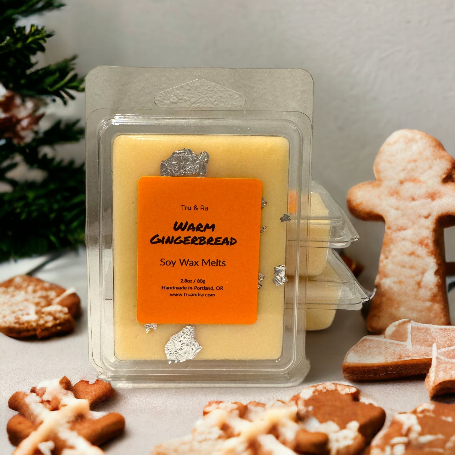 Warm Gingerbread Soy Wax Melts - Tru & Ra