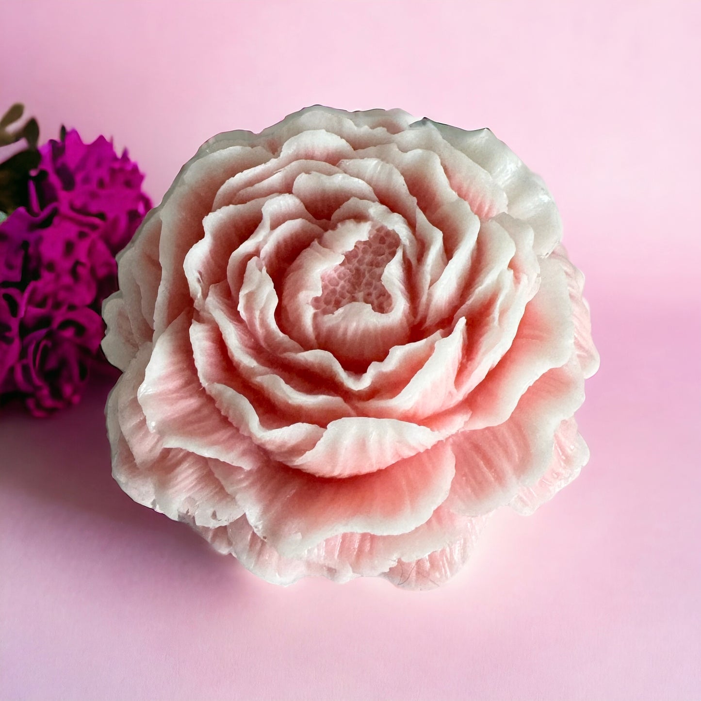 Pink Rose - Triple Butter Peony Flower Soap - Tru & Ra