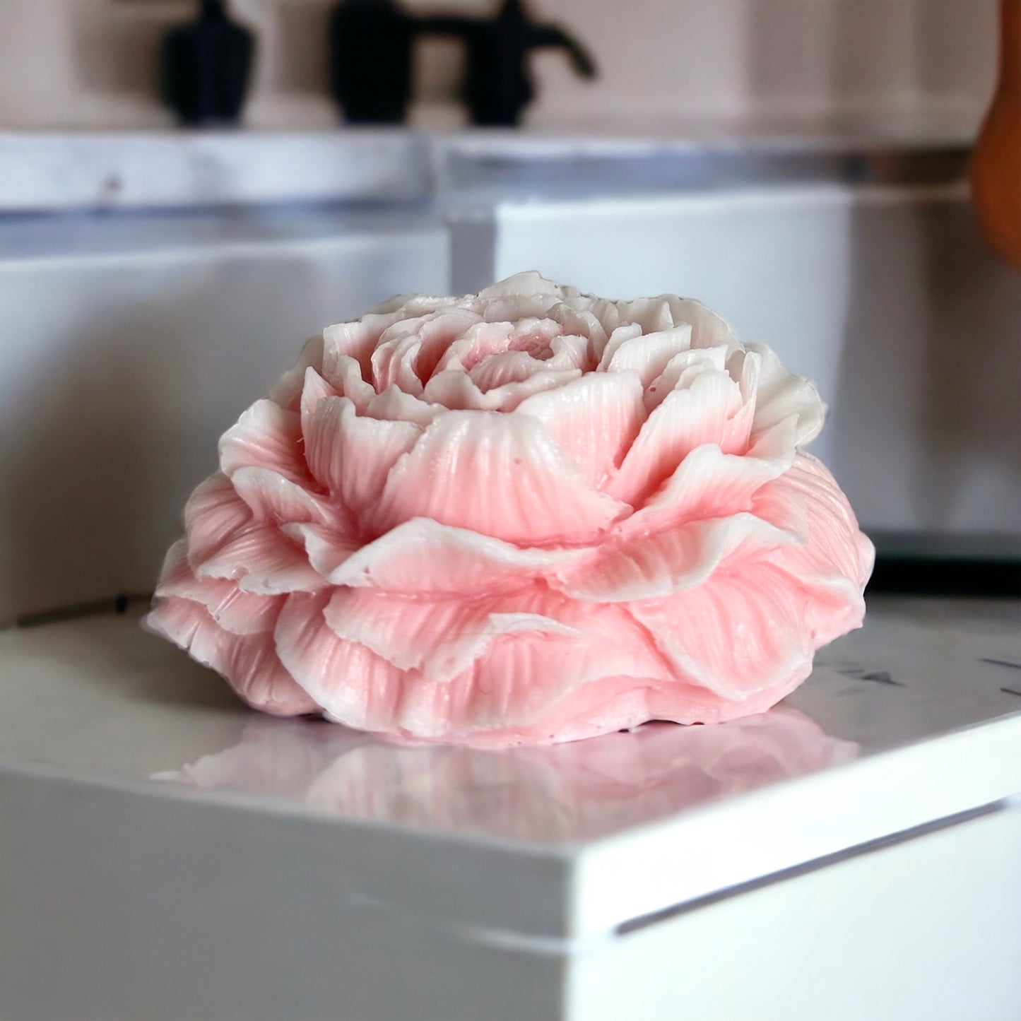 Pink Rose - Triple Butter Peony Flower Soap - Tru & Ra
