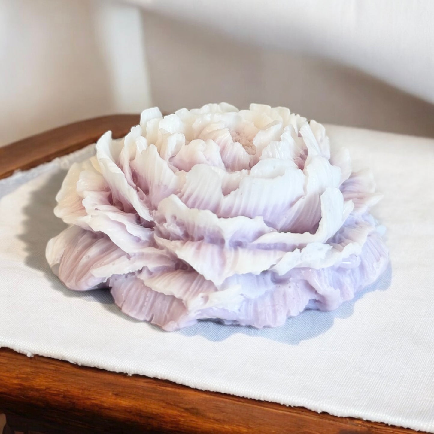 Sandalwood - Triple Butter Peony Flower Soap - Tru & Ra