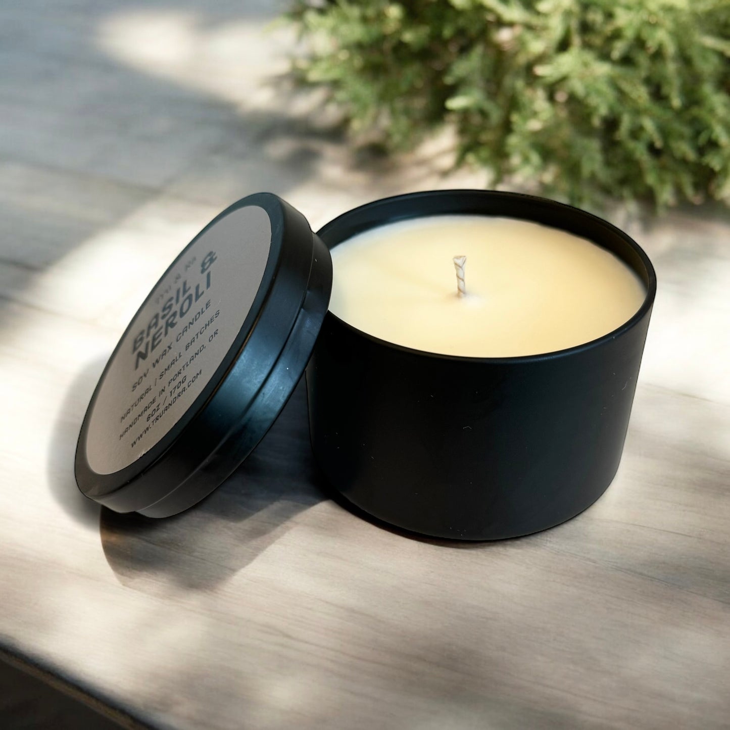 Basil & Neroli - Soy Wax Candle - Tru & Ra