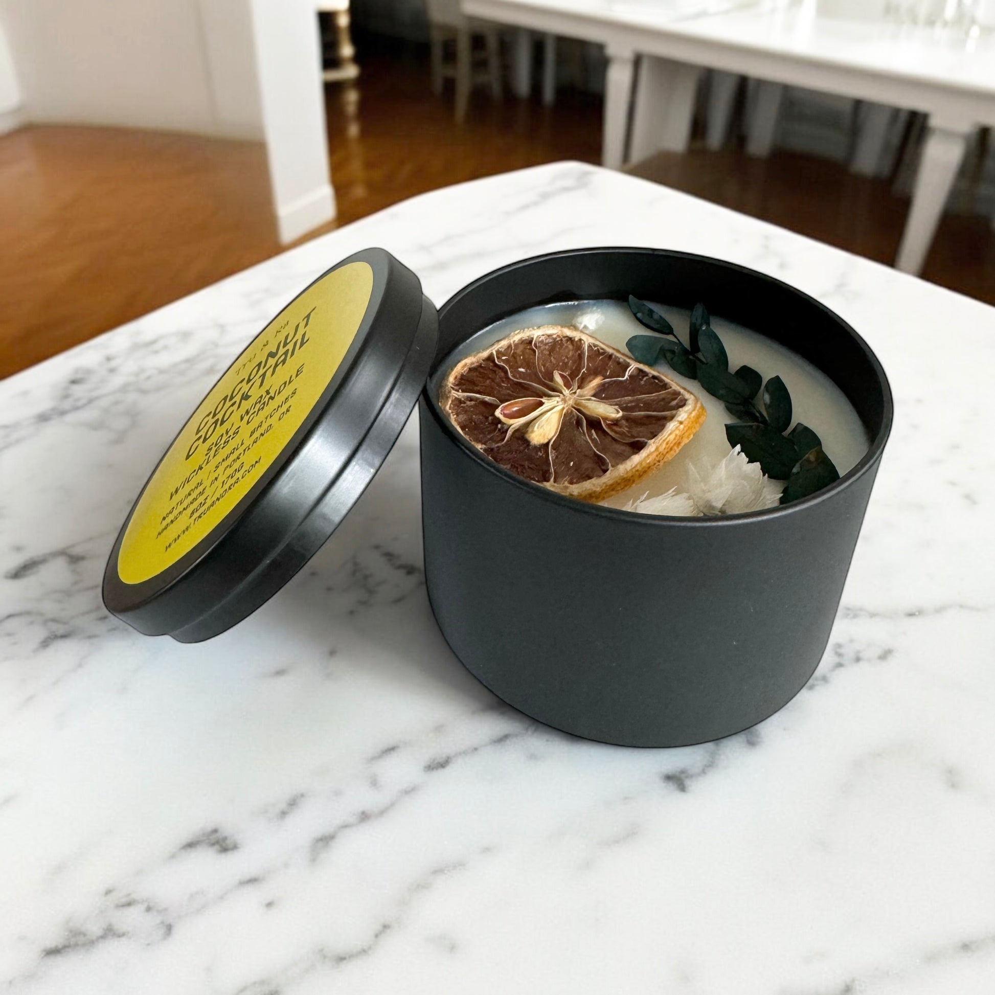 Coconut Cocktail - Soy Wax Wickless Candle - Tru & Ra