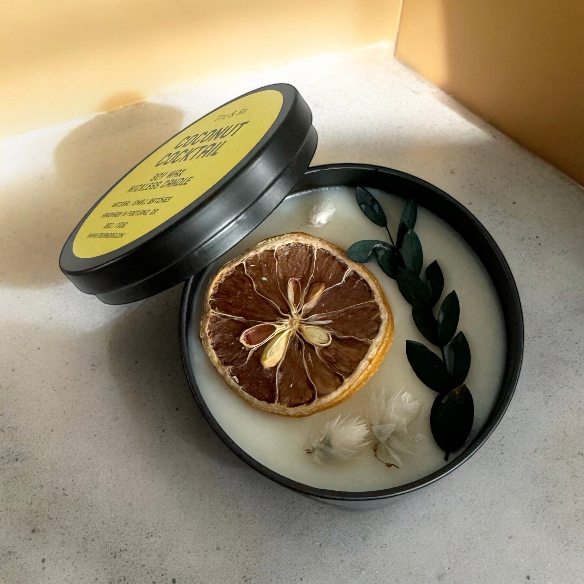 Coconut Cocktail - Soy Wax Wickless Candle - Tru & Ra