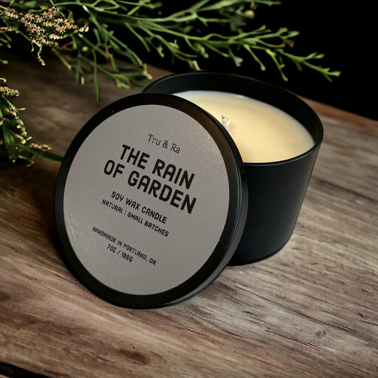 The Rain of Garden - Soy Wax Candle - Tru & Ra