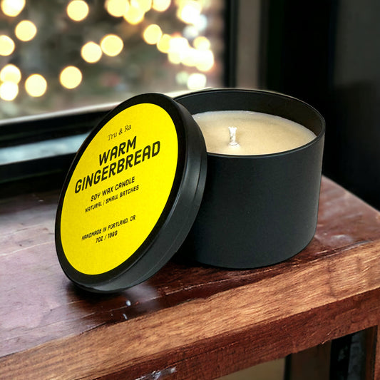 Warm Gingerbread - Soy Wax Candle - Tru & Ra