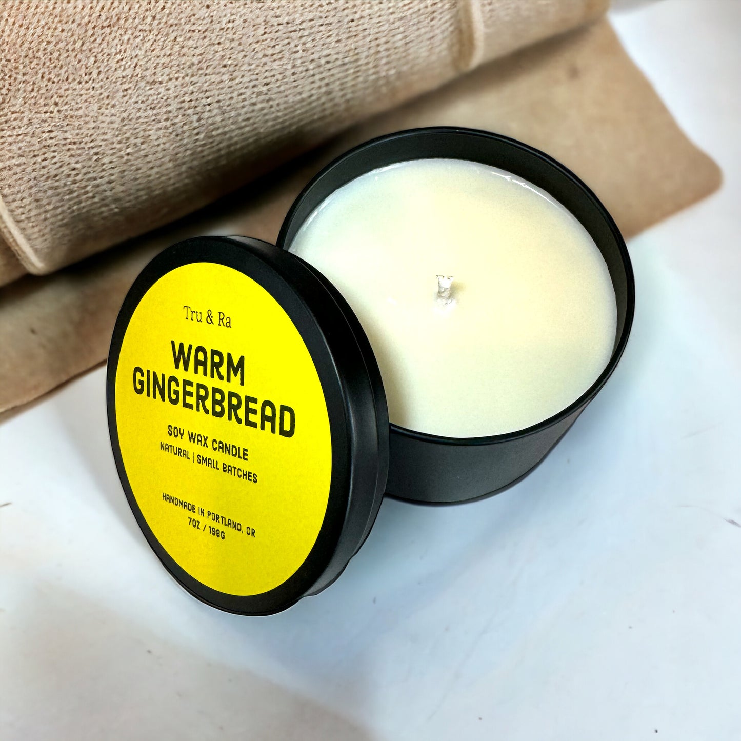 Warm Gingerbread - Soy Wax Candle - Tru & Ra