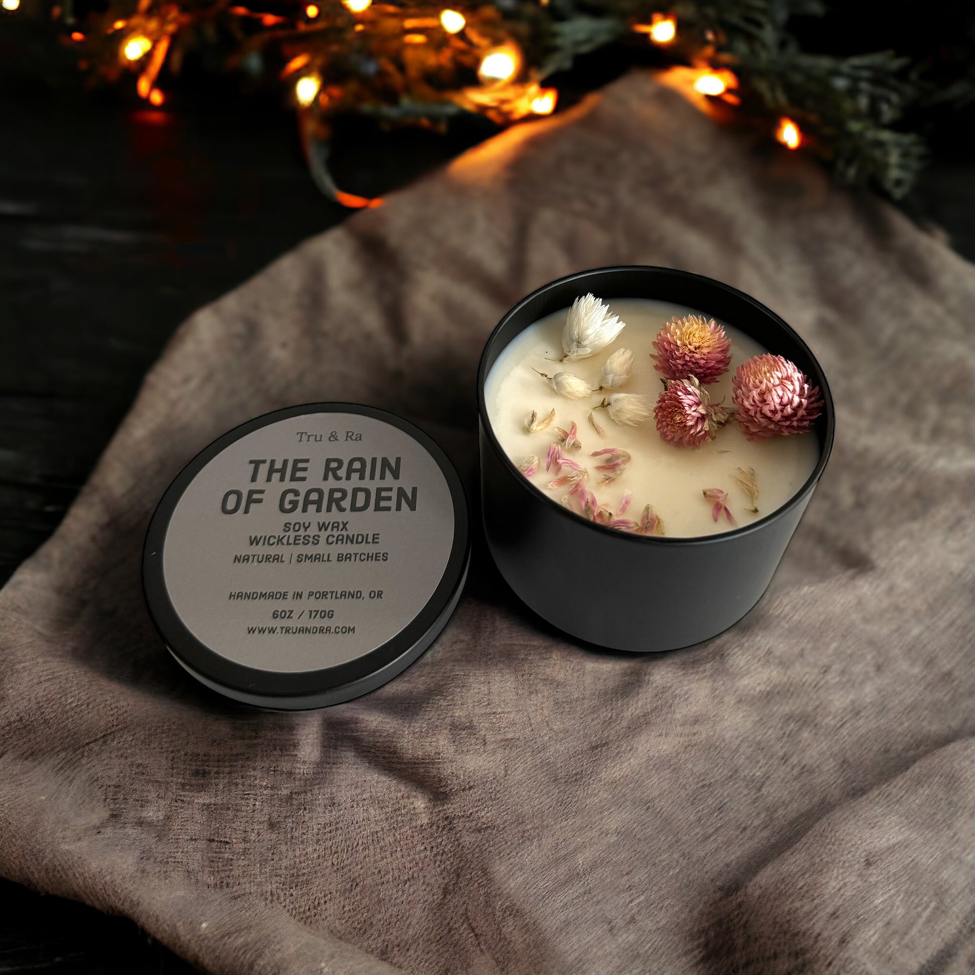 The Rain of Garden - Soy Wax Wickless Candle - Tru & Ra