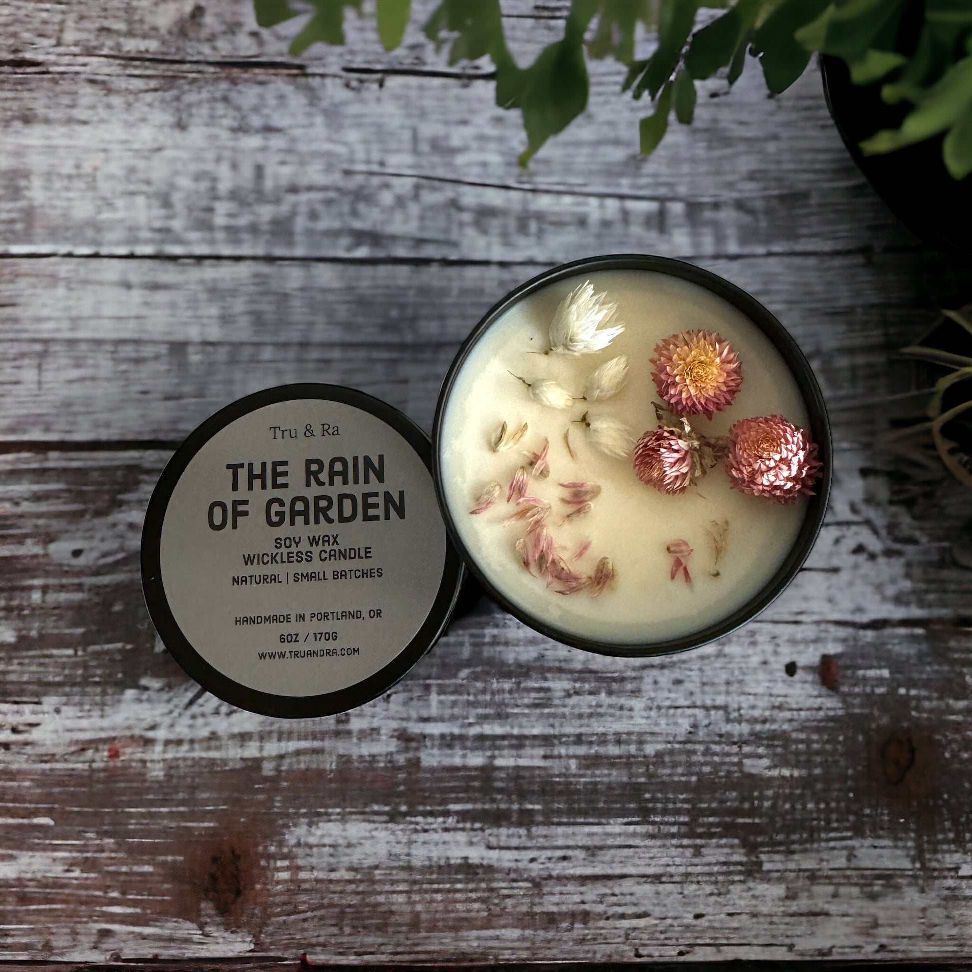 The Rain of Garden - Soy Wax Wickless Candle - Tru & Ra