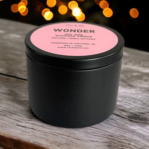Wonder - Soy Wax Wickless Candle - Tru & Ra