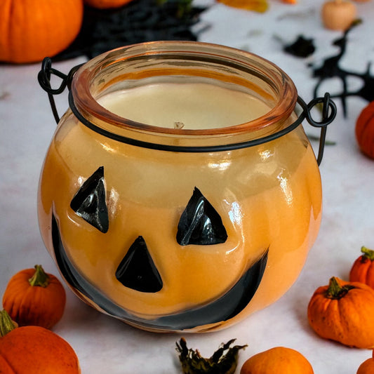 Apple Cinnamon Scented - Pumpkin Soy Wax Candle - Tru & Ra